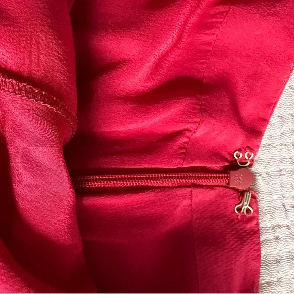 Rag & Bone Dark Red Maxi Skirt - Silk, Bias Cut, Flattering - size 4 - Picture 11 of 16